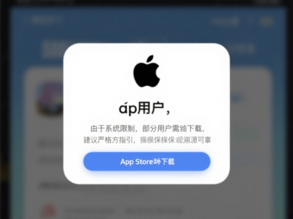 苹果用户：由于系统限制，部分用户可能需要在App 